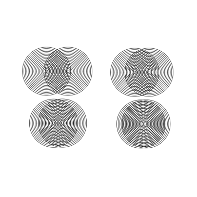 Various interference patterns